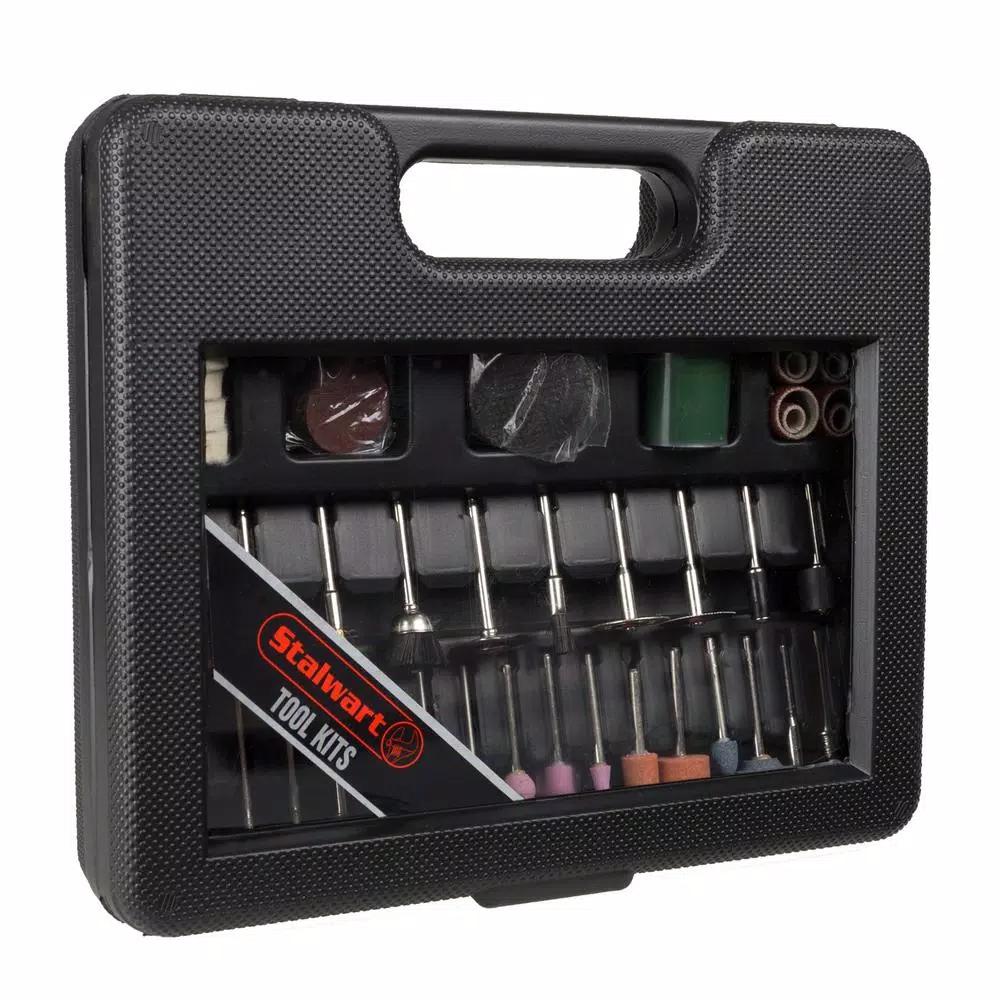 Stalwart 100-Piece Rotary Tool Accessory Kit for Sanding, Grinding, Polishing, and Cutting