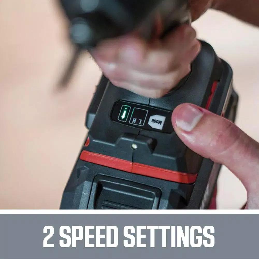 Skil PWRCore 20V Brushless 1/4 in. Hex Impact Driver Kit with 2.0Ah Battery and PWRJump Charger