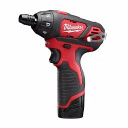 Milwaukee M12 12V Lithium-Ion Cordless 1/4 in. Hex Screwdriver Kit with 45-Piece SHOCKWAVE Bit Set thumbnail 10