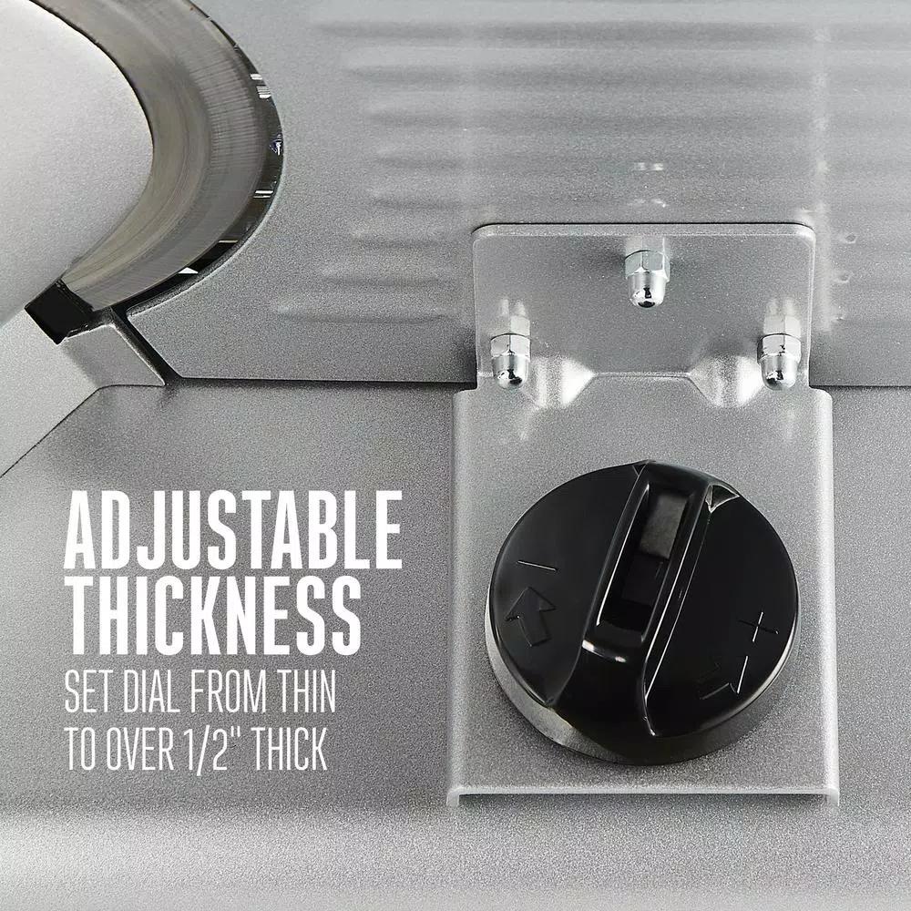Weston Realtree Edge 200-Watt Meat Slicer with 7.5 in. Stainless Steel Blade and Camouflage Cover