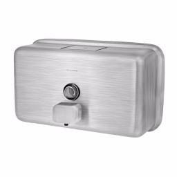 Alpine Industries 1200ml Stainless Steel Manual Liquid Soap Dispenser, Wall-Mounted thumbnail 2