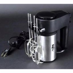 Total Chef 250-Watt 6-Speed Hand Mixer with Turbo Boost, Black/Silver thumbnail 4
