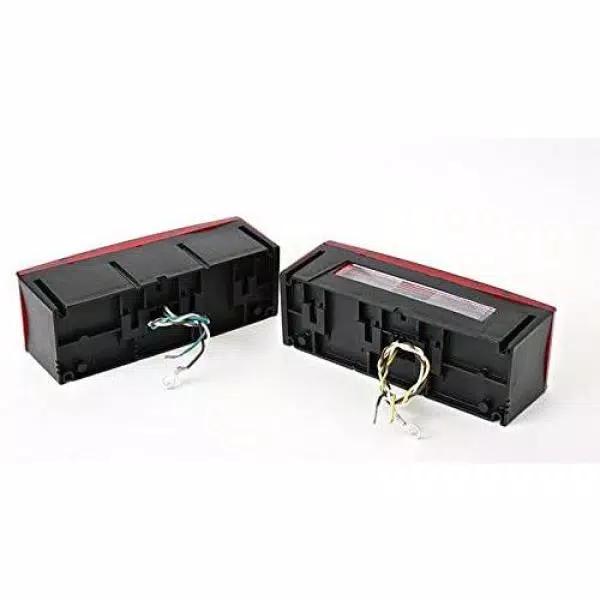 MaxxHaul 12V LED Submersible Rectangular Trailer Light Kit with All-Copper Wiring Harness