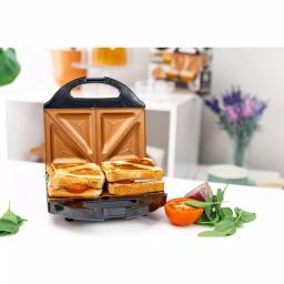 Gotham Steel Ti-Ceramic Non-Stick Sandwich Maker, 2-Slice Countertop Grill, Black thumbnail 4