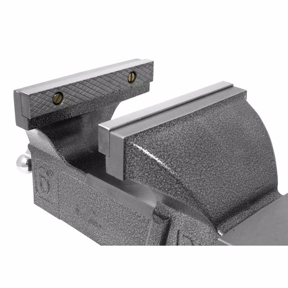 WEN 6-Inch Heavy-Duty Cast Iron Bench Vise with Swivel Base