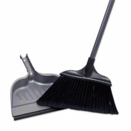 HDX Jumbo 15 in. Angle Broom and Dustpan Set with Steel Handle thumbnail 3