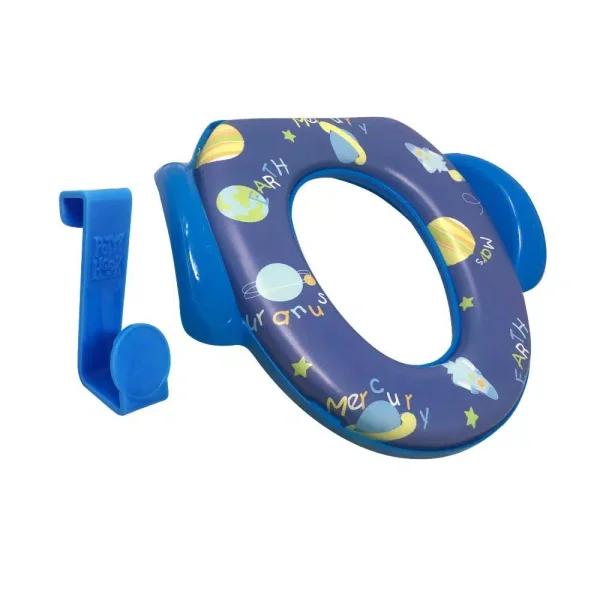 Babyloo Outer Space Design Children's Soft Toilet Seat with Handles and Splash Guard