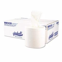 Windsoft Center-Flow Perforated Paper Towel Rolls, 2-Ply White, 8 x 13.5 in (6 Rolls per Carton) thumbnail 4