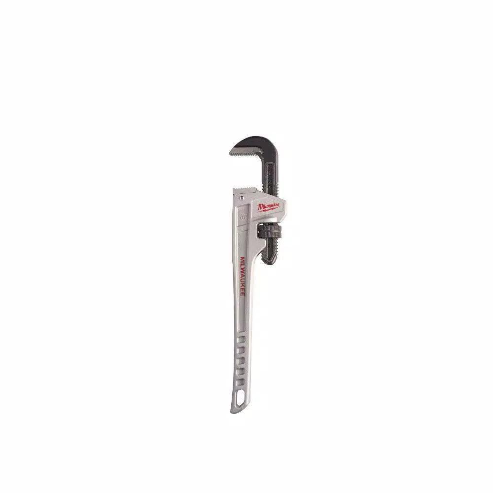 Milwaukee 18 in. and 24 in. Aluminum Pipe Wrench Set (2-Tool)
