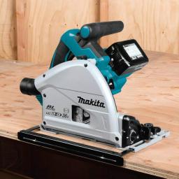 Makita 18V X2 LXT (36V) 6-1/2 in. Brushless Plunge Circular Saw Kit with Guide Rail and Impact Driver thumbnail 8