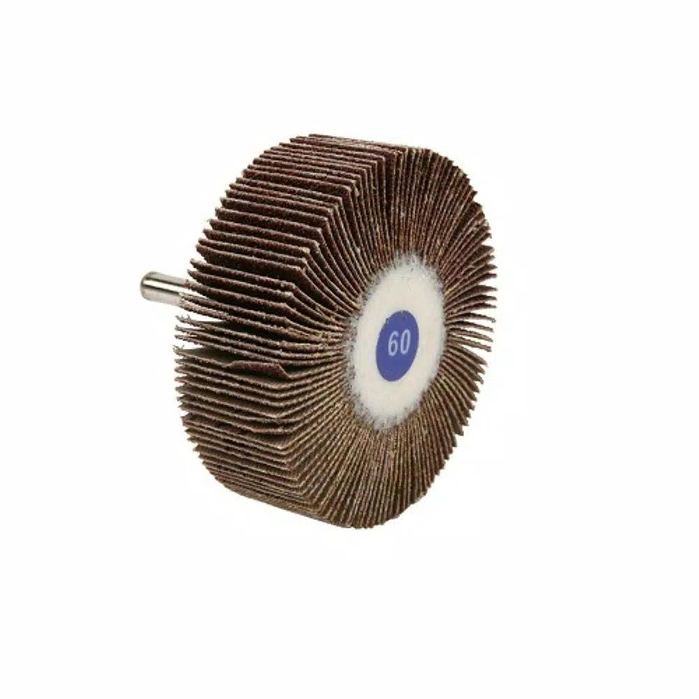 Lincoln Electric 3 in. x 1 in. 60-Grit Aluminum Oxide MTD Flap Wheel