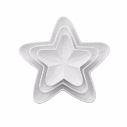 Over and Back Starfish 3-Piece Porcelain Nesting Plate Set - Coastal Serving Trays thumbnail 2