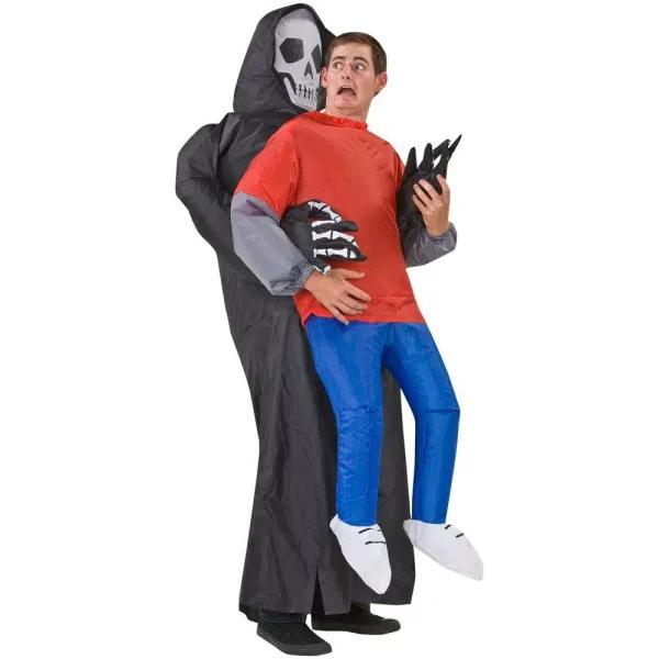 Gemmy Adult Inflatable Grim Reaper Victim Costume - Funny Halloween Inflatable Costume