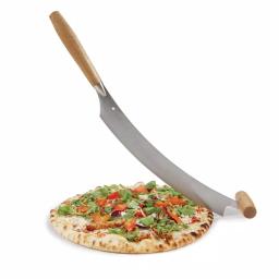 Boska 2-Handle Dutch Cheese and Pizza Knife with Natural Oak Handles thumbnail 4