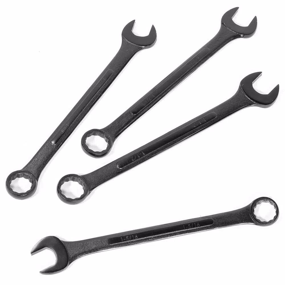Stark Jumbo SAE Black Oxide Combination Wrench Set, 10-Piece
