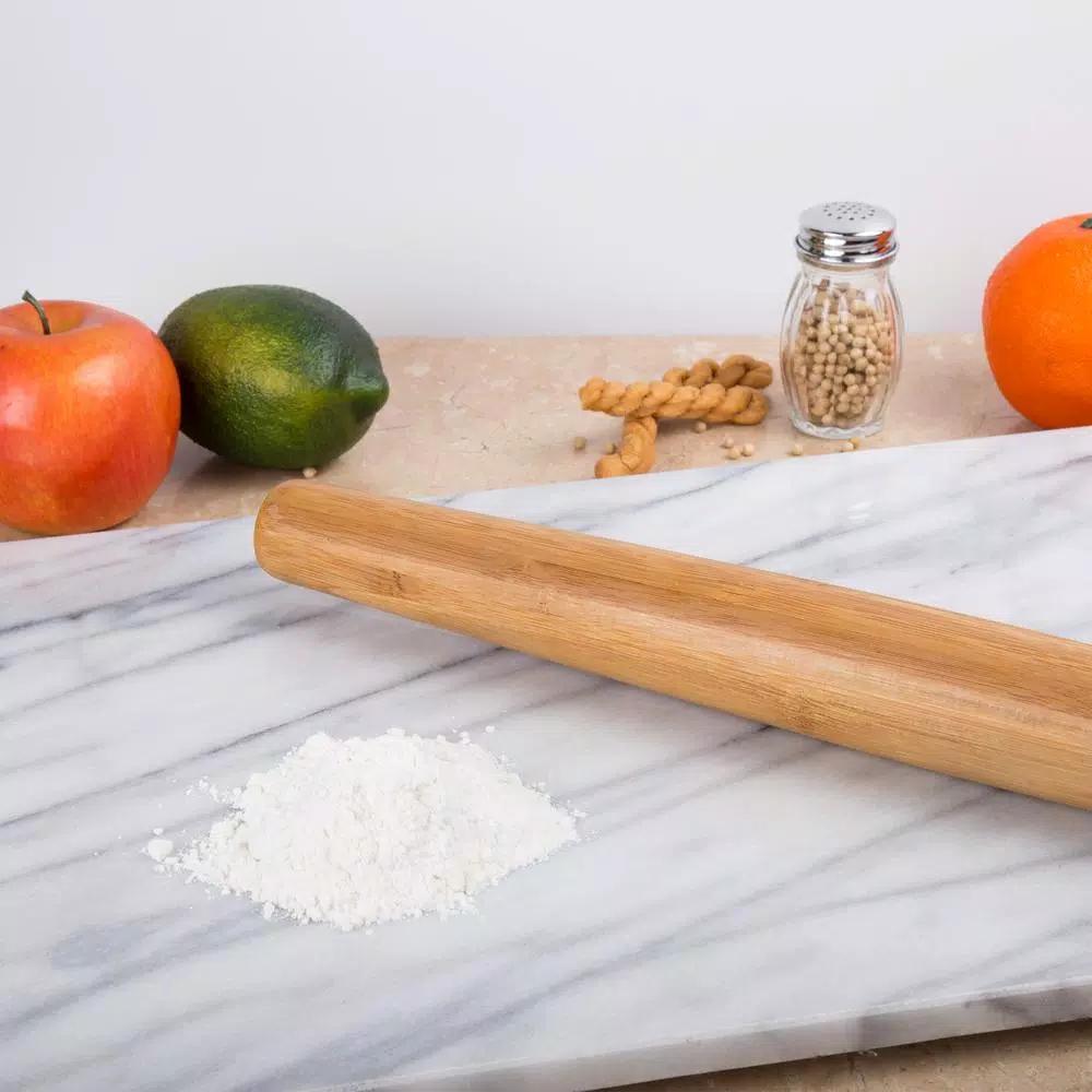 Creative Home Exotic Bamboo Tapered Rolling Pin for Pastry, Pizza, and Dough