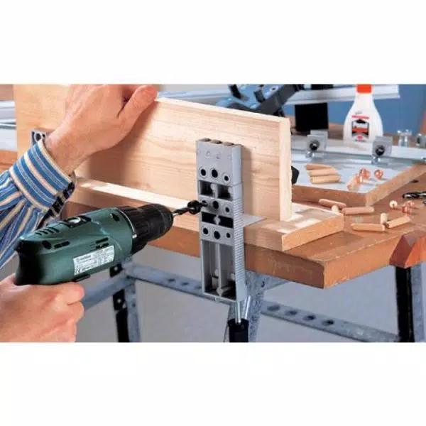 Wolfcraft Dowel Pro Kit - Aluminum Doweling Jig Set with 60 Beechwood Dowels