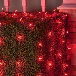 Wintergreen Lighting 48 in. x 72 in. 100-Light M5 Red LED Net Light Set thumbnail 2