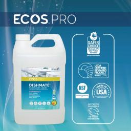 ECOS Pro Dishmate Manual Dishwashing Liquid, Grapefruit, 128 oz. thumbnail 3