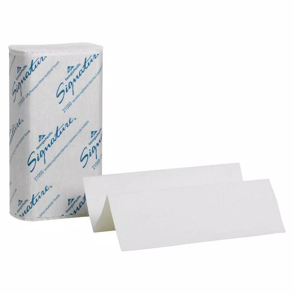 Georgia-Pacific Signature White Premium 2-Ply Multi-Fold Paper Towels, 125 Count