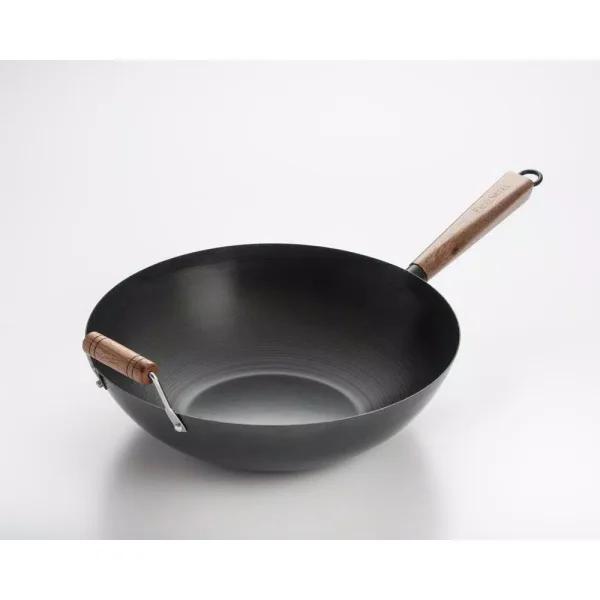 Cook Pro 14 in. Professional Heavy Duty Carbon Steel Wok with Assist Handle