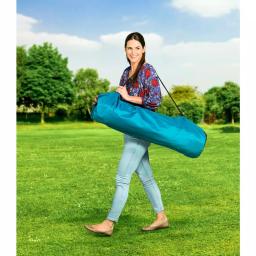 Regalo 8-Panel My Play Deluxe Portable Play Yard, 26 in. High with Attachable Canopy, Blue thumbnail 4