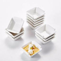 MALACASA 2.5 in. White Porcelain Ramekins Set of 12, Ceramic Souffle Dishes and Serving Bowls thumbnail 6