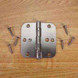 Everbilt 3-1/2 in. Satin Nickel Ball Bearing Door Hinge 3-Pack thumbnail 5