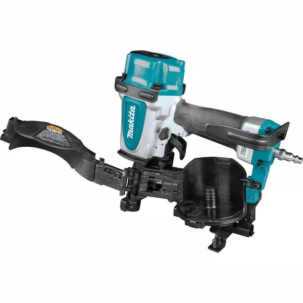 Makita AN454 15 Degree Pneumatic Coil Roofing Nailer, 1-3/4 in.
