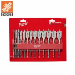 Milwaukee 13-Piece High Speed Wood Spade Bit Set, Heat-Treated Carbon Steel thumbnail 6