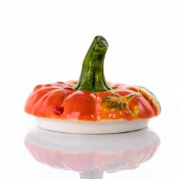 Gibson Home Stoneware Pumpkin Cookie Jar with Lid, Orange thumbnail 6