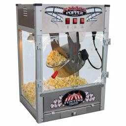 Funtime Palace 16 oz. Stainless Steel Hot Oil Popcorn Popper Machine with Tempered Glass thumbnail 1