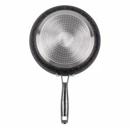 MasterPan Granite Ultra 11 in. Cast Aluminum Nonstick Ceramic Frying Pan, Black Marble thumbnail 3