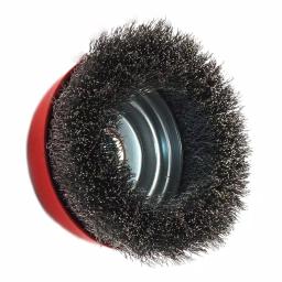 Robtec 3 in. Crimped Steel Wire Cup Brush, 5/8"-11 Threaded Arbor thumbnail 3