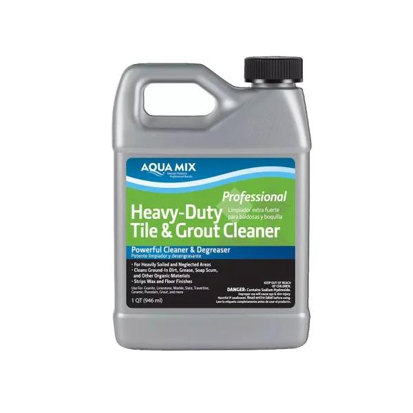 Custom Building Products Aqua Mix Heavy-Duty Tile and Grout Cleaner, 1 Qt. Concentrated Degreaser