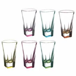 Lorren Home Trends RCR Fusion Collection Multicolor Crystal Highball Glasses, 12 oz, Set of 6 thumbnail 2