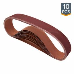 POWERTEC 2 in. x 42 in. 240 Grit Aluminum Oxide Sanding Belts, 10-Pack thumbnail 1