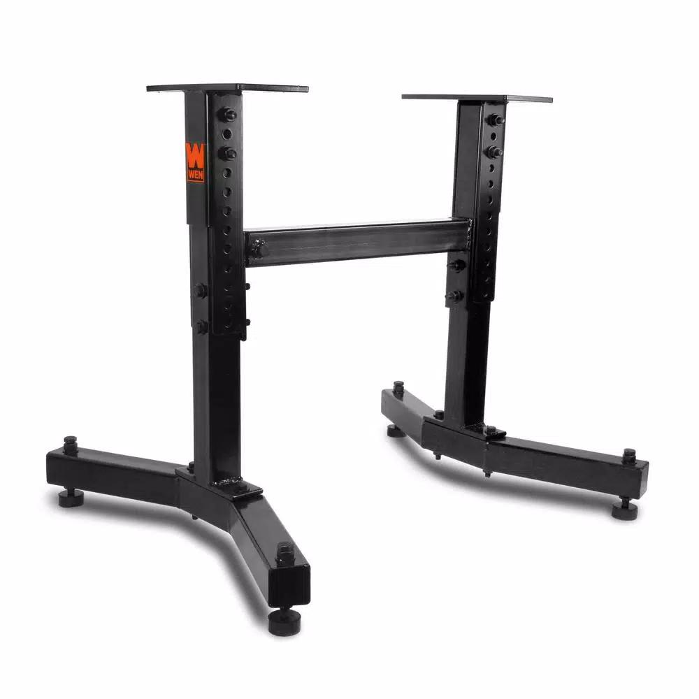 WEN Height and Length Adjustable Steel Lathe Stand, 225 lb. Capacity