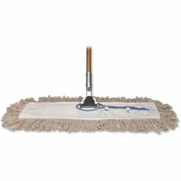 Genuine Joe 36-Inch Chrome-Plated Dust Mop Frame with 360° Swivel thumbnail 3