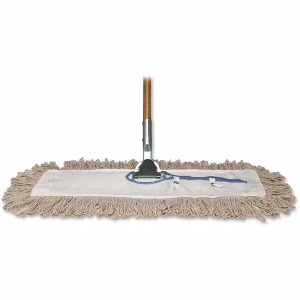 Genuine Joe 36-Inch Chrome-Plated Dust Mop Frame with 360° Swivel