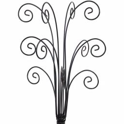 Sunnydaze Decor Gloria 20 in. Black Metal Christmas Ornament Stand with 20 Hooks thumbnail 4