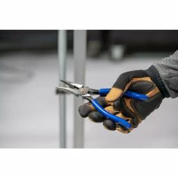 Southwire 8 in. Heavy-Duty Long-Nose Pliers with Side Cutter and Wire Stripper, Forged Steel thumbnail 4