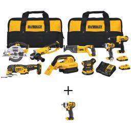 DEWALT 20V MAX Cordless 8-Tool Combo Kit with (2) 2.0 Ah Batteries & Charger thumbnail 1