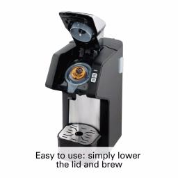 Hamilton Beach FlexBrew Black Single Serve Plus Coffee Maker - Brews Pods or Ground Coffee thumbnail 7