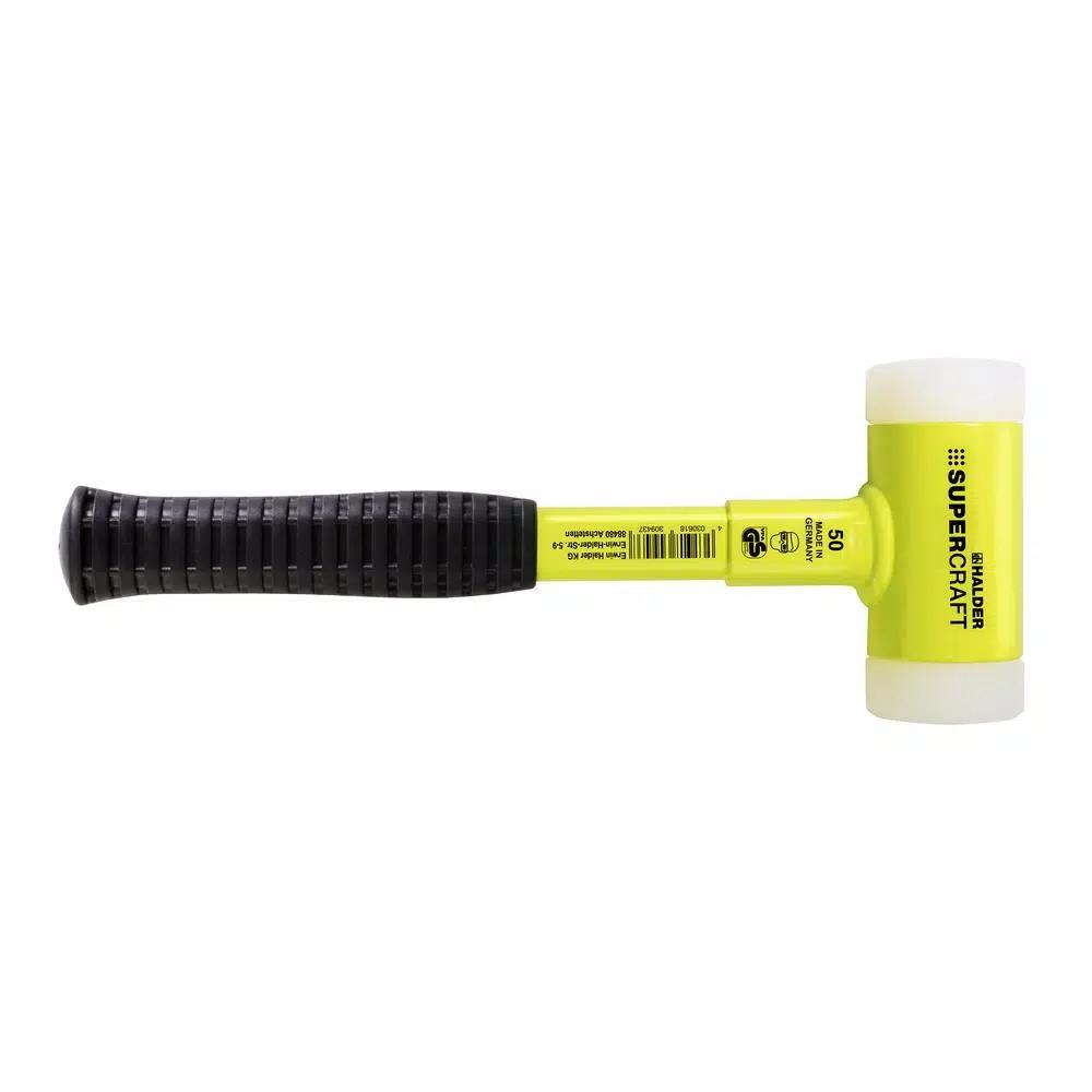 Supercraft Halder Supercraft 2.5 lb. Dead-Blow Hammer with Steel Handle and Replaceable Nylon Faces