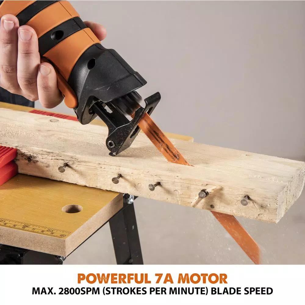Evolution Power Tools Evolution R230RCP 7 Amp Corded Reciprocating Saw with 4 Blades