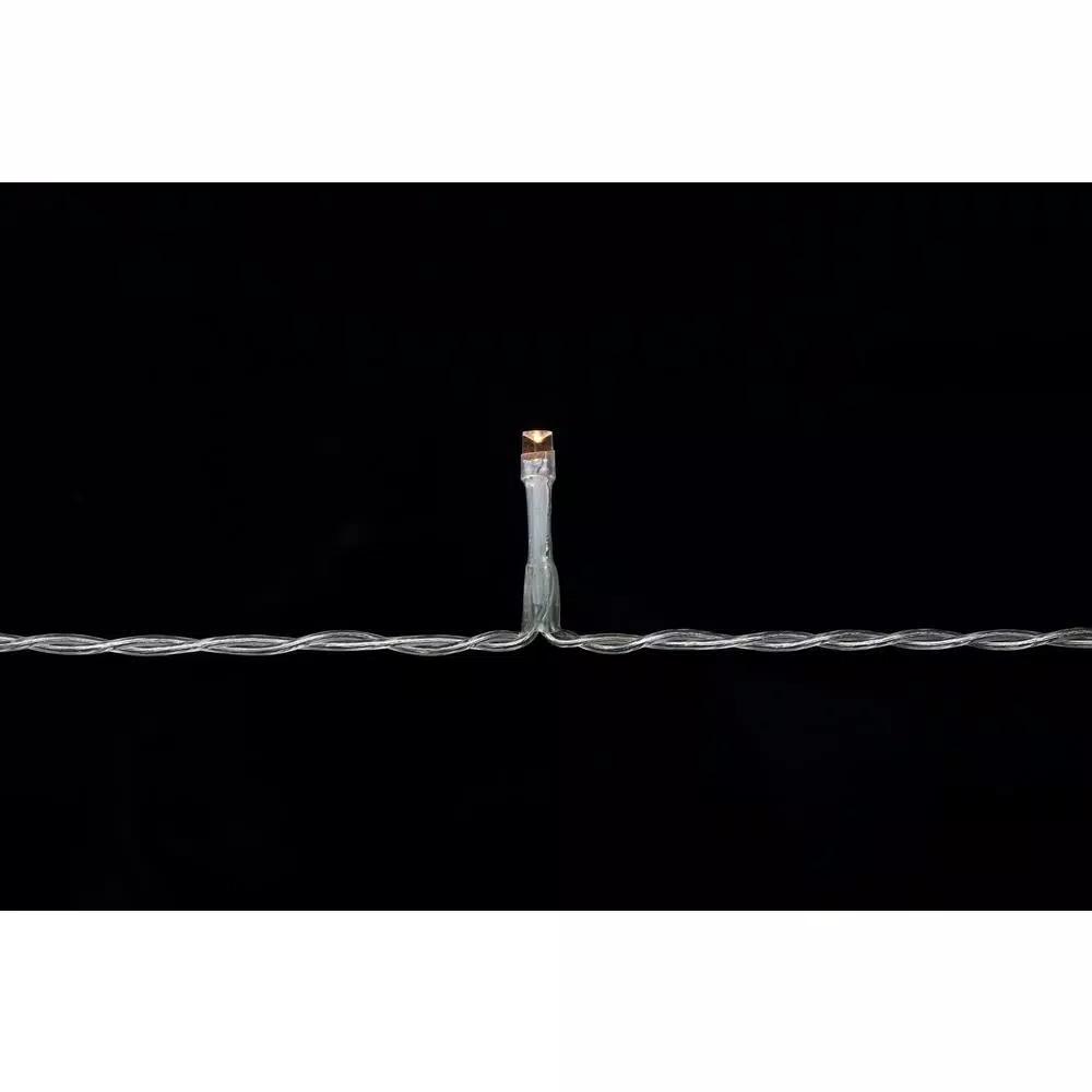 Novolink 34 ft. 100-Light LED Warm White Battery Operated Decorative String Lights with Timer