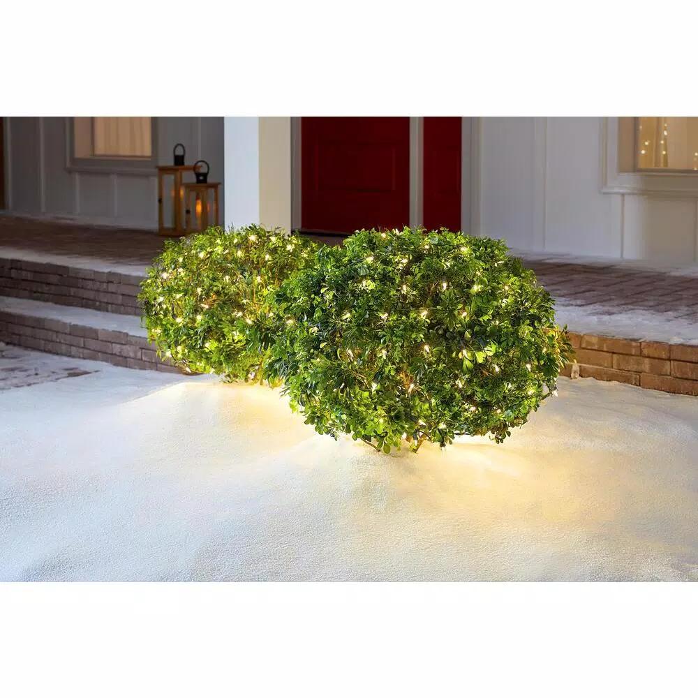 Home Accents Holiday 4 ft. x 6 ft. 150 LED Warm White Mini Net Lights, Constant On