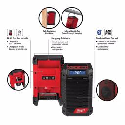 Milwaukee M12 FUEL 12V Cordless Oscillating Multi-Tool & Jobsite Radio Kit with (2) 3.0 Ah Batteries thumbnail 10
