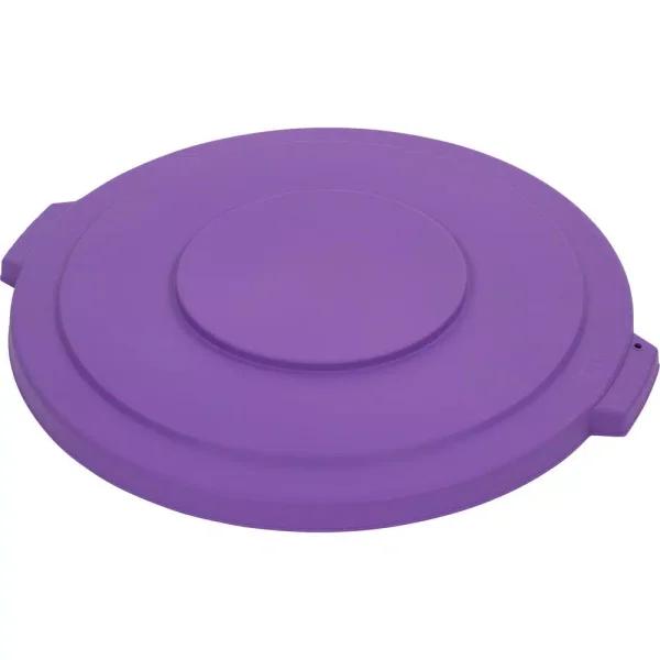 Carlisle Bronco 44 Gallon Purple Round Trash Can Lid, 3-Pack